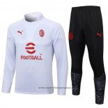 Chandal de Sudadera del AC Milan 202023-2024 Blanco