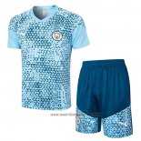 Chandal del Manchester City Manga Corta 2023-2024 Azul - Pantalon Corto