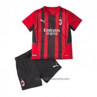 Camiseta AC Milan 1ª Equipacion del Nino 2021-2022