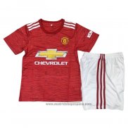 Camiseta 1ª Equipacion del Manchester United Nino 2020-2021