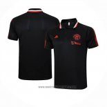 Camiseta Polo del Manchester United 2023-2024 Negro