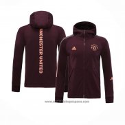 Chaqueta con Capucha del Manchester United 2020-2021 Rojo