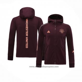 Chaqueta con Capucha del Manchester United 2020-2021 Rojo