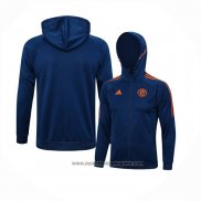 Chaqueta con Capucha del Manchester United 2023-2024 Azul