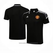 Camiseta Polo del Manchester United UCL 2021-2022 Negro
