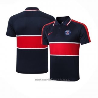 Camiseta Polo del Paris Saint-Germain 2020-2021 Azul y Rojo