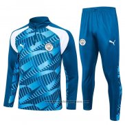 Chandal de Sudadera del Manchester City Nino 2023-2024 Azul