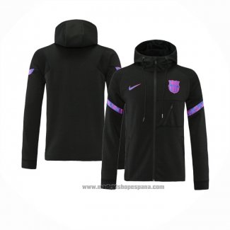 Chaqueta con Capucha del Barcelona 2021-2022 Negro