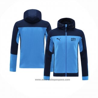 Chaqueta con Capucha del Manchester City 2020-2021 Azul