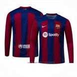 Camiseta Barcelona 1ª Equipacion del Manga Larga 2023-2024