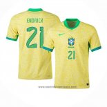 Camiseta Brasil Jugador Endrick 1ª Equipacion del 2024
