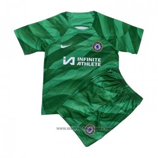 Camiseta Chelsea Portero Nino 2023-2024 Verde