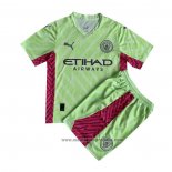 Camiseta Manchester City Portero Nino 202023-2024 Verde