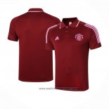 Camiseta Polo del Manchester United 2020-2021 Rojo