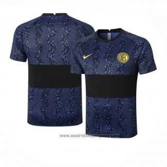Camiseta de Entrenamiento Inter Milan 2020-2021 Azul y Negro