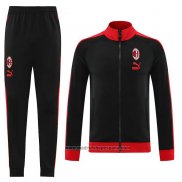 Chandal de Chaqueta del AC Milan 202023-2024 Negro