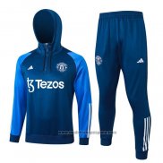 Chandal de Sudadera del Manchester United 202023-2024 Azul