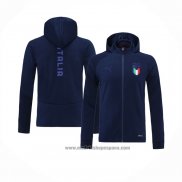 Chaqueta con Capucha del Italia 2021-2022 Azul