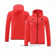 Chaqueta con Capucha del Liverpool 2021-2022 Rojo