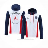 Chaqueta con Capucha del Paris Saint-Germain 2021-2022 Blanco