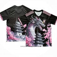 Tailandia Camiseta Japon Dragon 2024-2025 Negro y Rosa