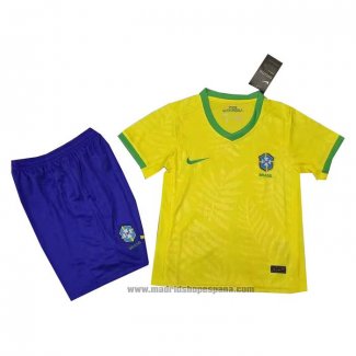 Camiseta Brasil 1ª Equipacion del Nino 2023