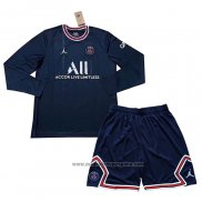 Camiseta Paris Saint-Germain 1ª Equipacion del Manga Larga Nino 2021-2022