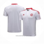 Camiseta Polo del Manchester United 2021-2022 Blanco