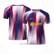 Camiseta Pre Partido del Barcelona 2023 Azul y Rojo