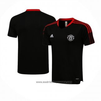 Camiseta de Entrenamiento Manchester United 2021-2022 Negro